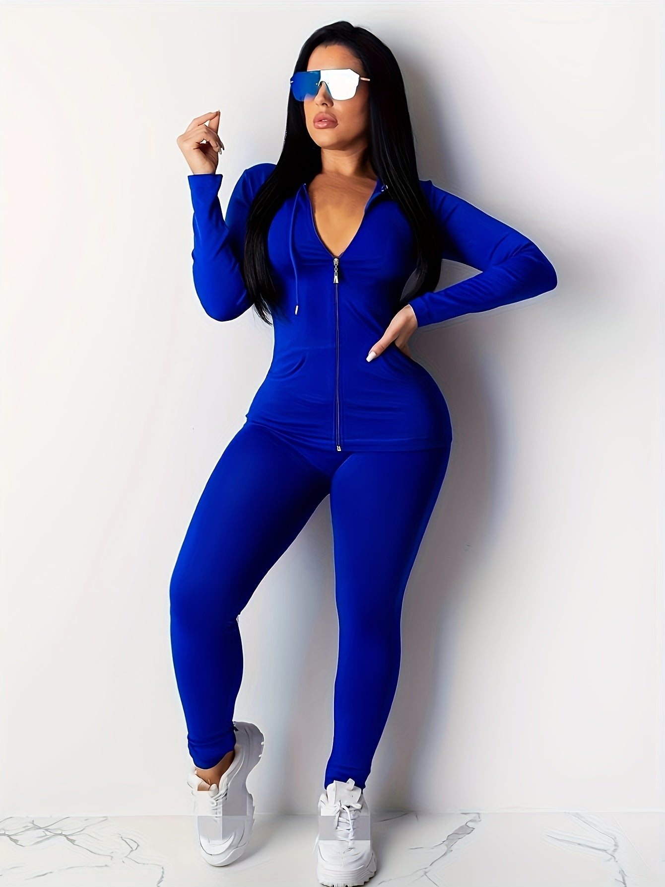 Targeted Women'S Pants Set Two Piece Set Women Festival Fall Winter Top+Pant Sweat Suits Neon 2pcs Outfits Matching Sets -