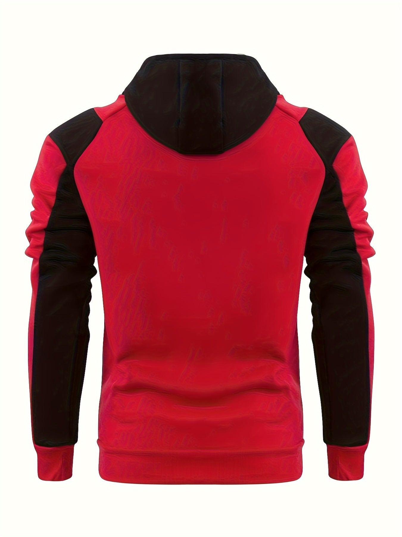 Men's Casual Color Block Zip Up Jacket With Hood - Varsity Style - Soft Fleece Lining - Perfect for Fall/Winter - Ideal Gift for Teenagers & Young Adults -