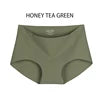 Wholesale Woman Ice Silk Panty Solid Mid-waist Seamless Laser Cut Not-trace Panty Underwear One-piece Traceless Panties -