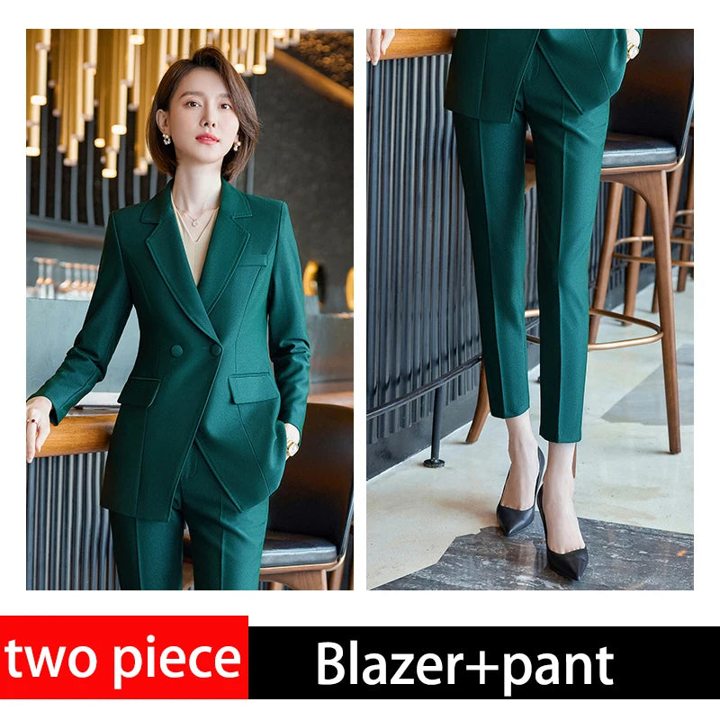 Lady Formal Trouser Office Business Pants Wear Woman Suit -