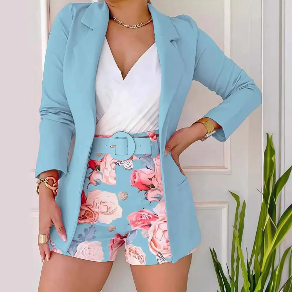 Women's 2 Piece Set with Belt -