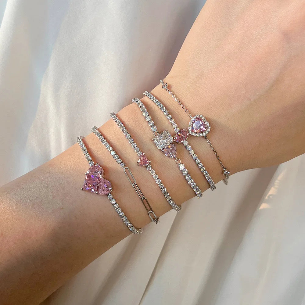 Sterling Silver Tennis Bracelet -