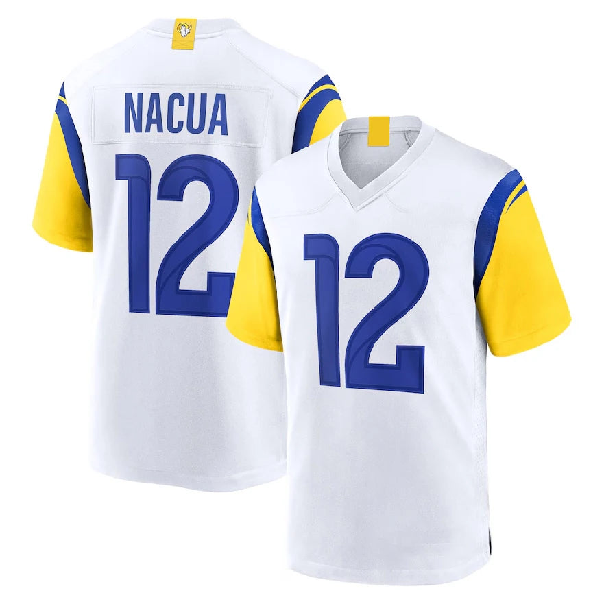 Los Angeles Rams Jeserys 12# Puka Nacua 17# Adams 8# Verse 99# Donald 9#Stafford -