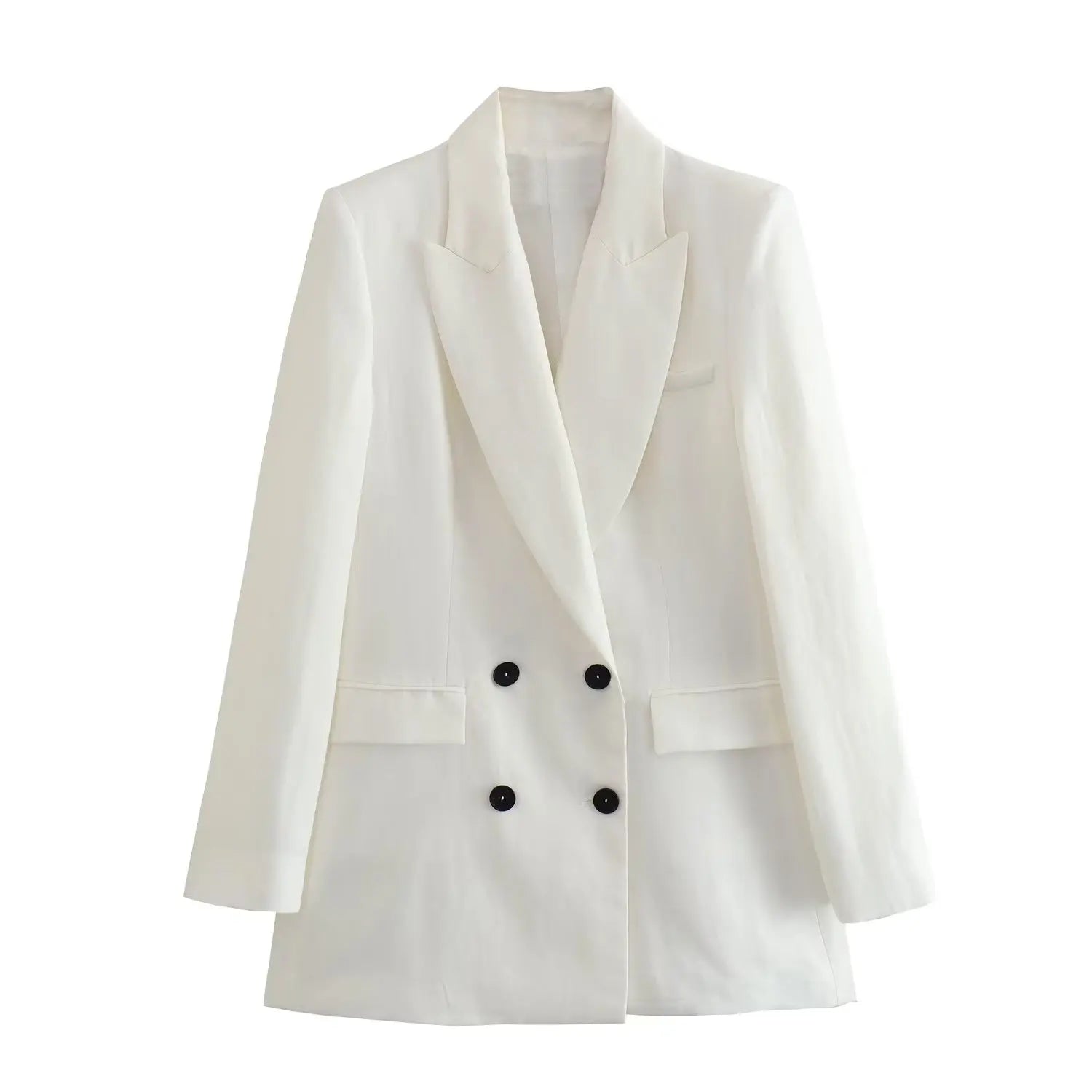 Linen Double Breasted Blazer -