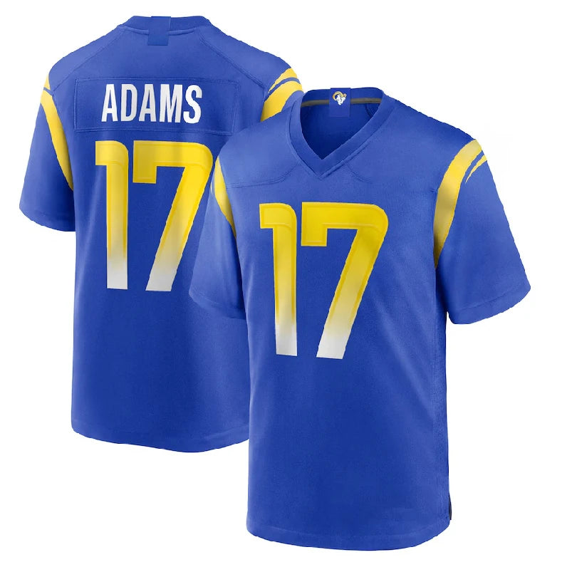 Los Angeles Rams Jeserys 12# Puka Nacua 17# Adams 8# Verse 99# Donald 9#Stafford -