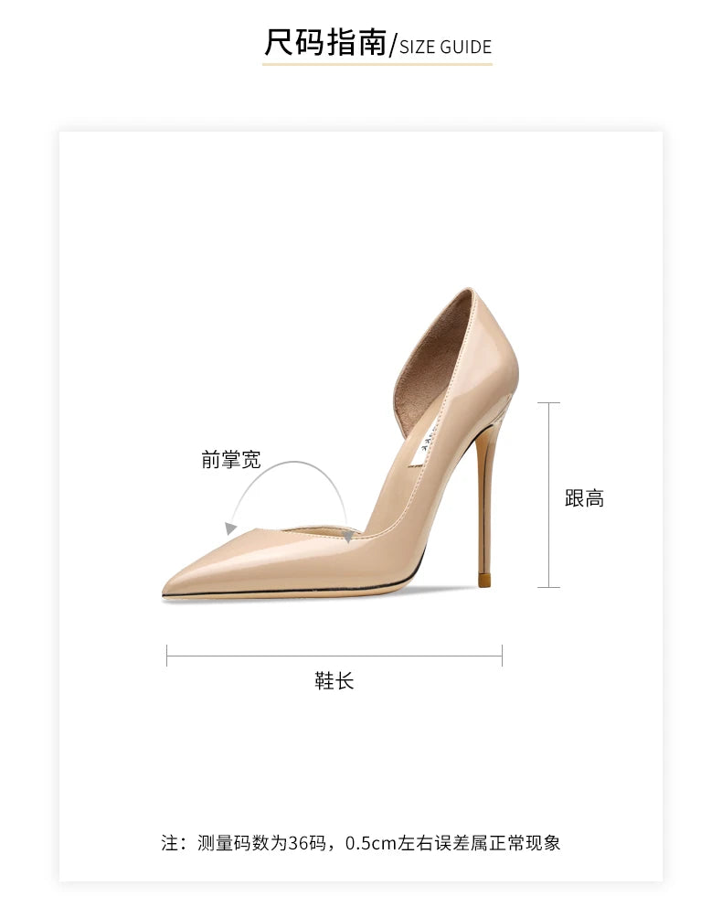 Genuine Leather Heels For Women 2024 Luxury Women's Pumps Spring High Heels Shoes Classics Pumps Fashion Pointed Toe Elegant -