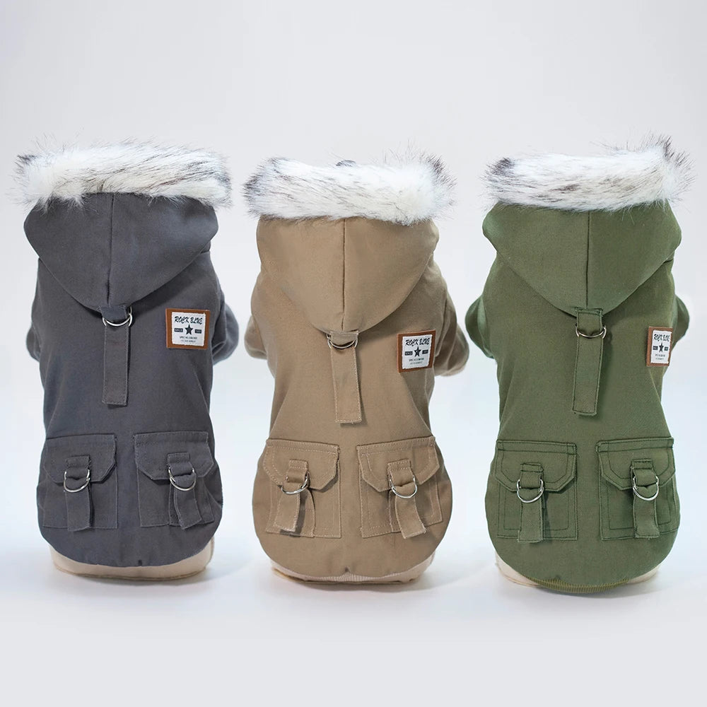 Dog Leather Jacket (Warm) -