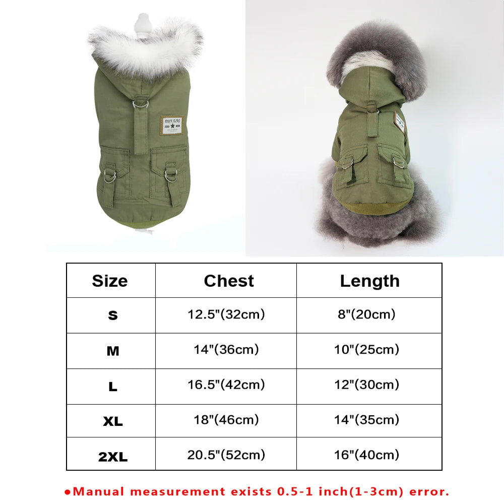 Dog Leather Jacket (Warm) -