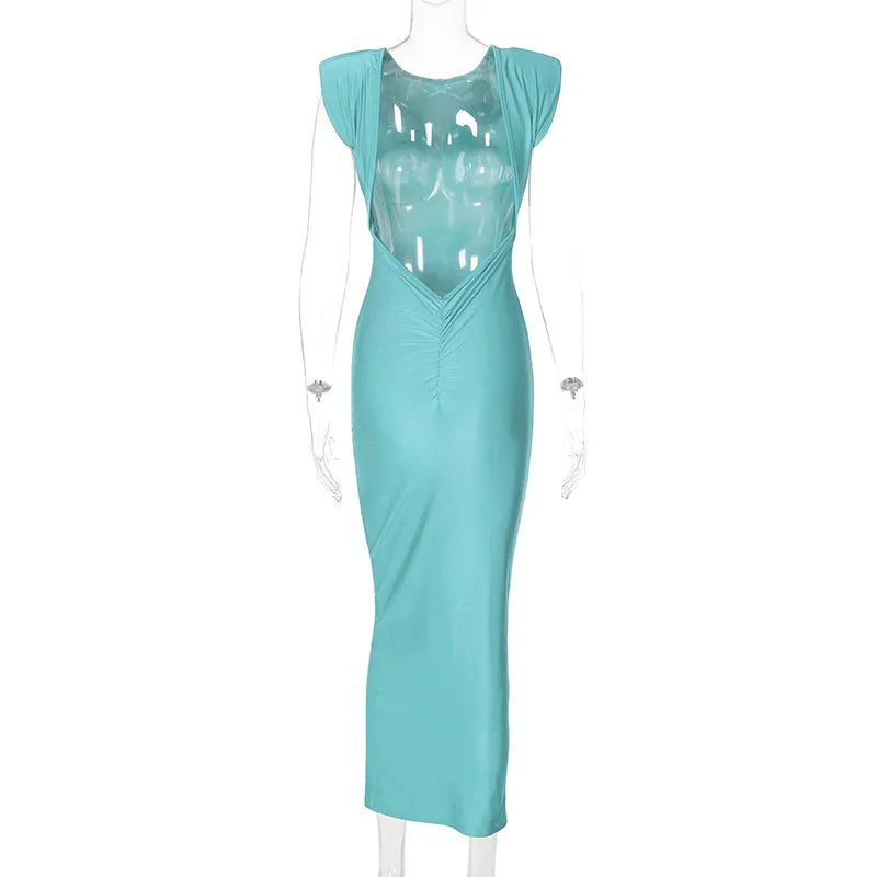 Elegant Backless Maxi Dress -