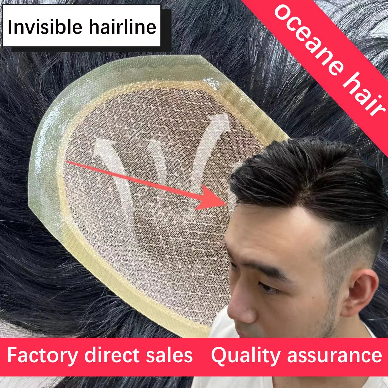 Men Toupee Silk Base Hair Invisible Hairline Men Replacement Hairpieces Men Toupee Silk Base Human Hair Toupee -