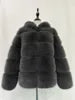 Fox Fur With Hood -