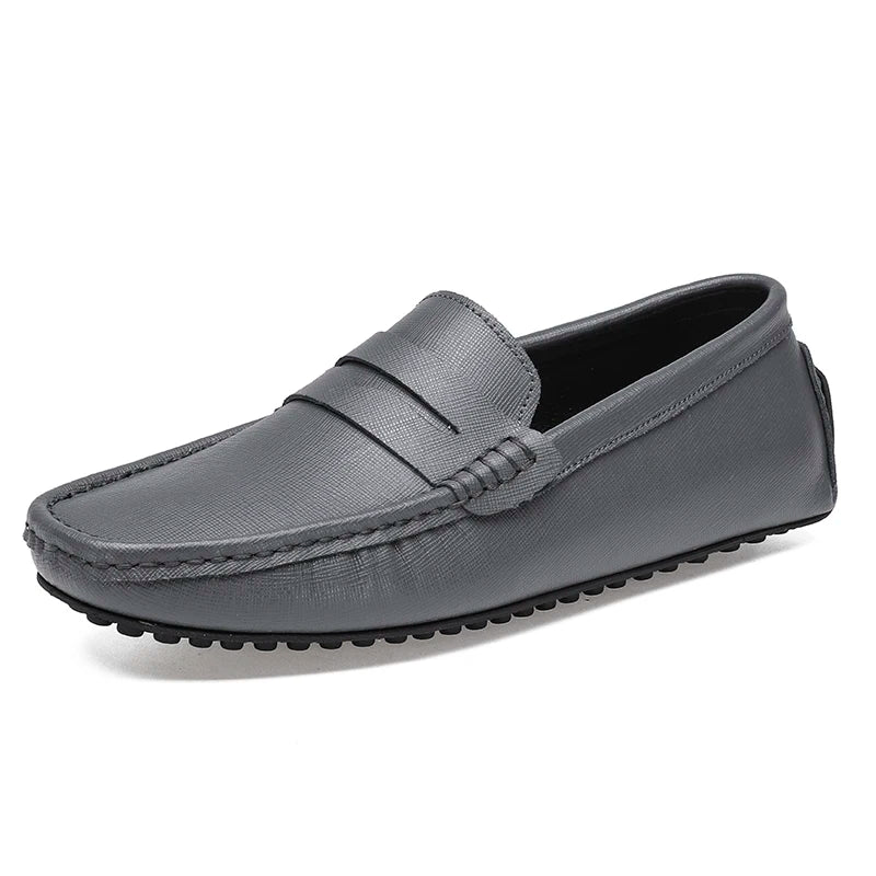 Leather Mocassines Slip Men's Shoes -