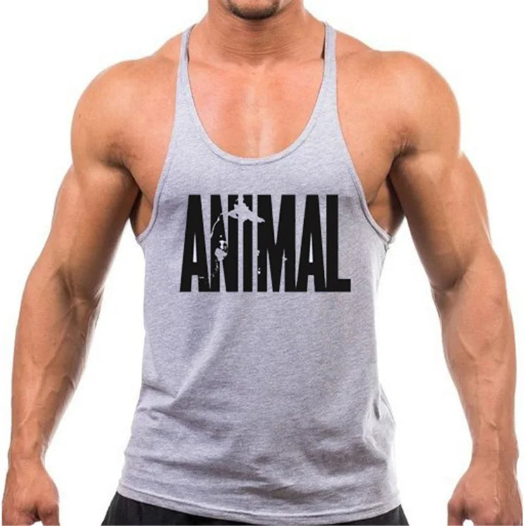 Muscle guys Brand Clothing Gym Tank Tops Mens Fitness cotton Clothes Singlets Men Stringer Bodybuilding sleeveless Shirt -