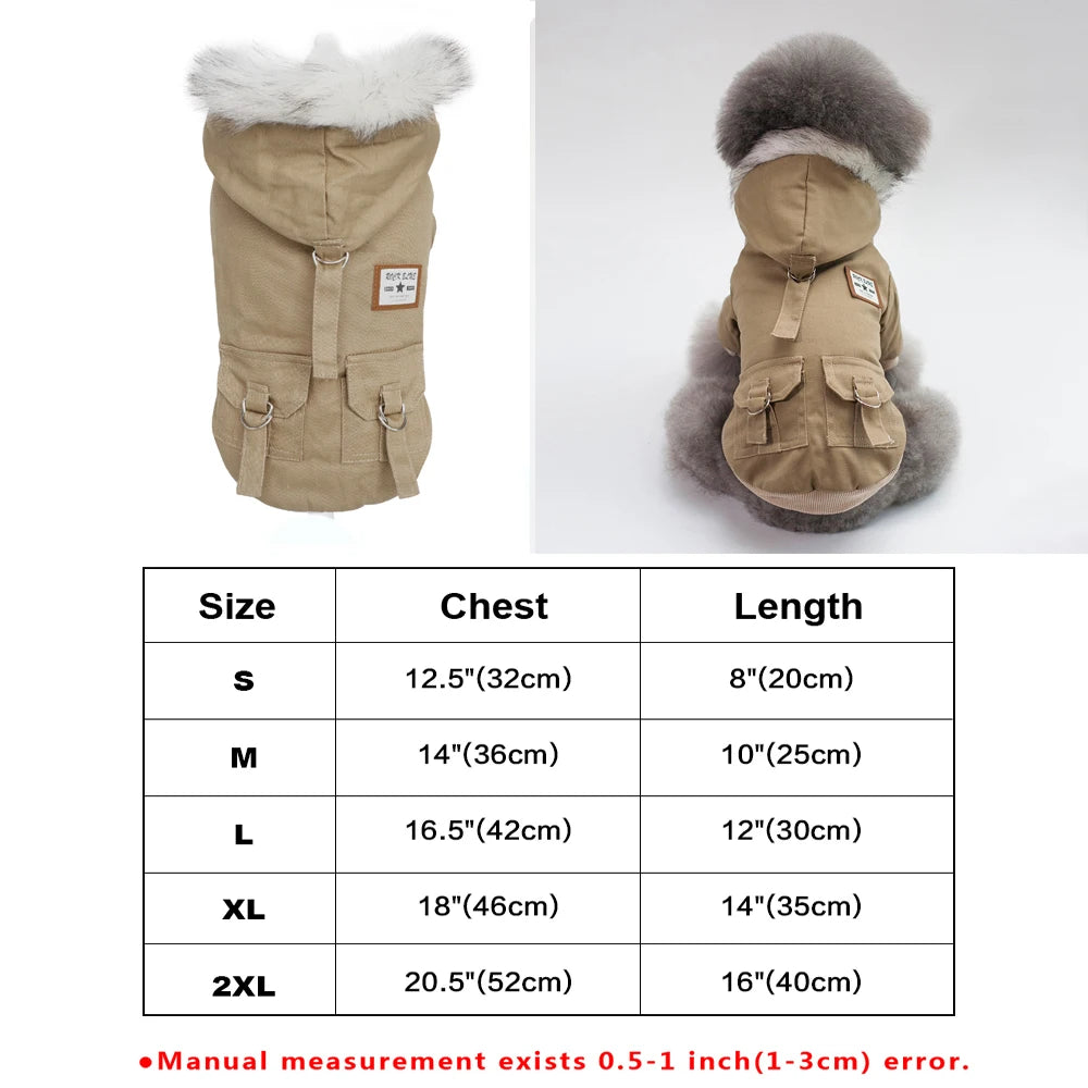Dog Leather Jacket (Warm) -