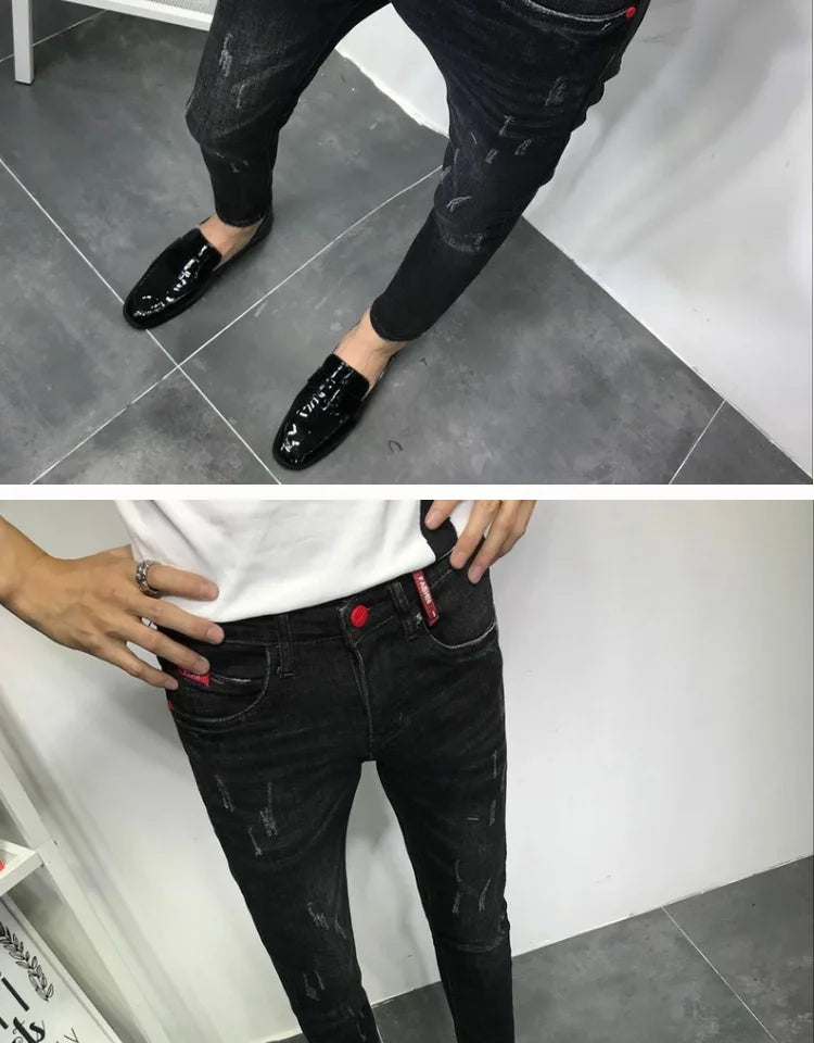Mens Jeans Slim Fit Skinny -