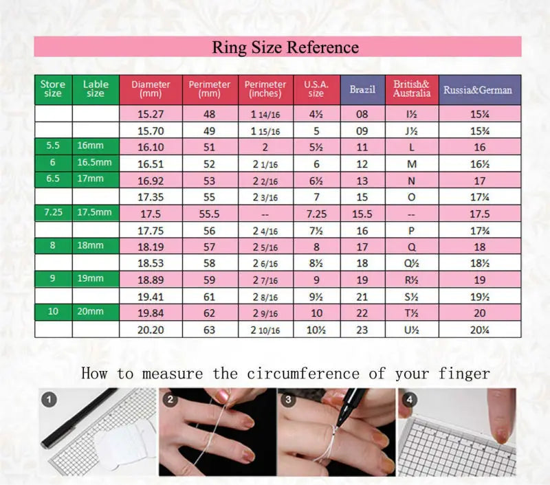 Rose Gold Silver Color Rings -