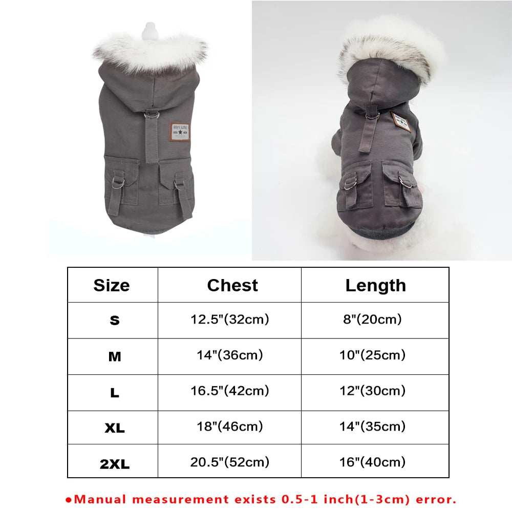 Dog Leather Jacket (Warm) -