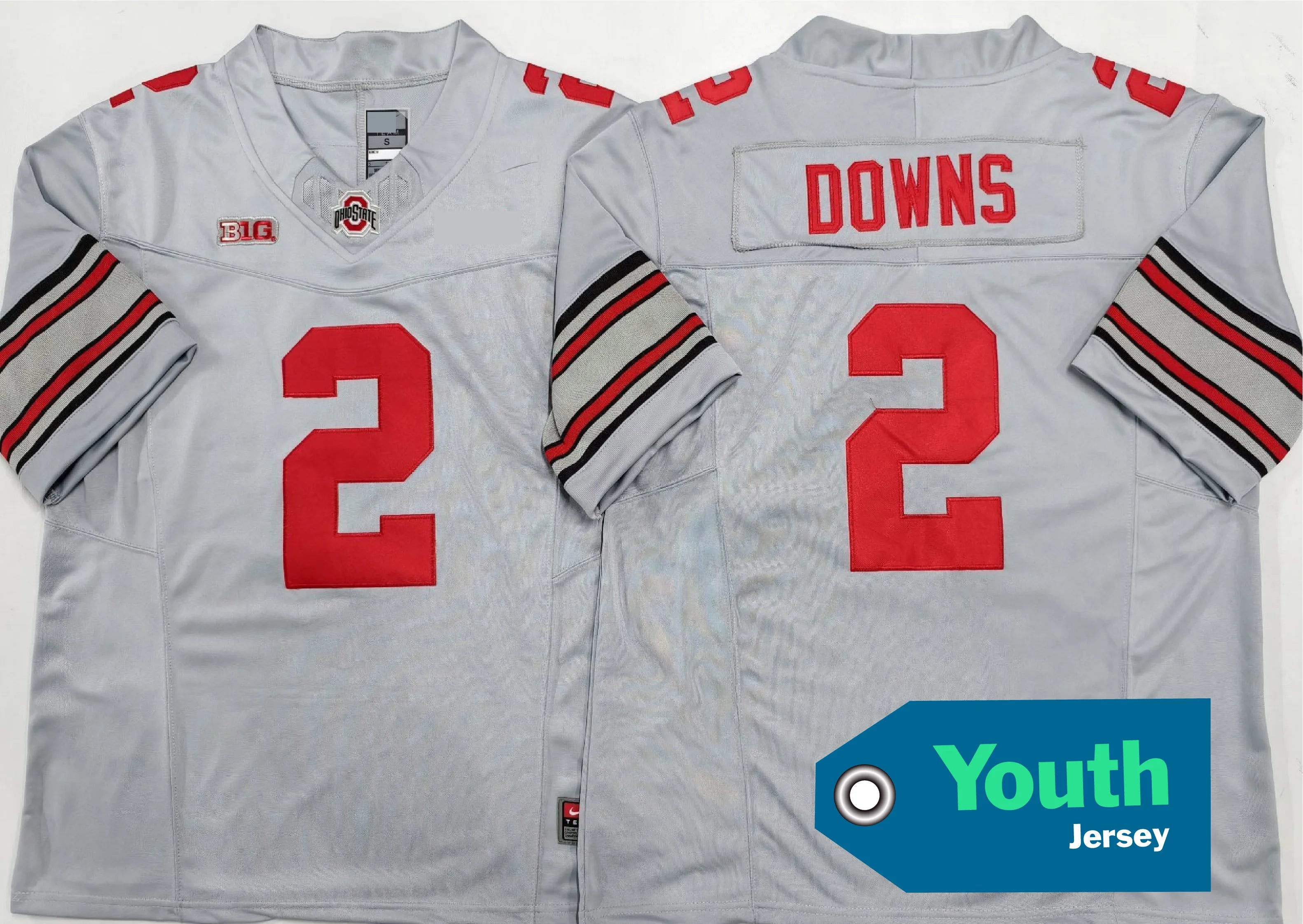 Youth Jerseys College American Football Ohio State 10#Sayin 2#DOWNS 4#SMITH 1#JUDKINS 7#STROUD Stitched Jerseys -