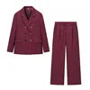 Women's Double-Breasted Striped Suit -