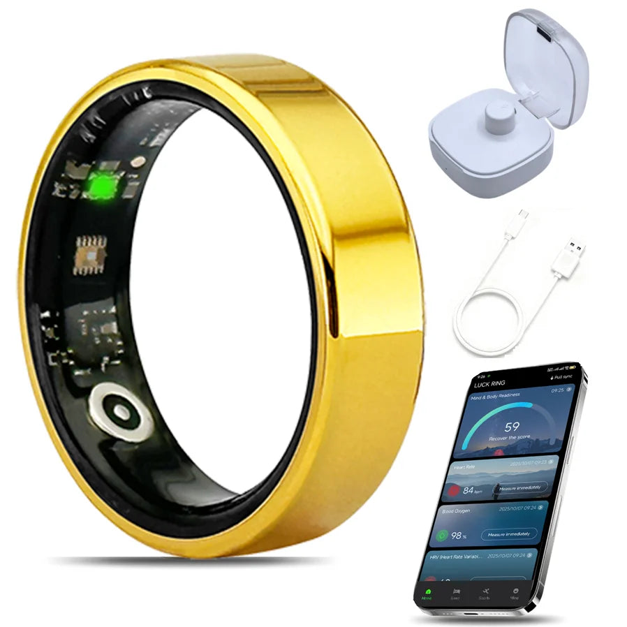 Waterproof Smart Ring for Health & Fitness Tracking -