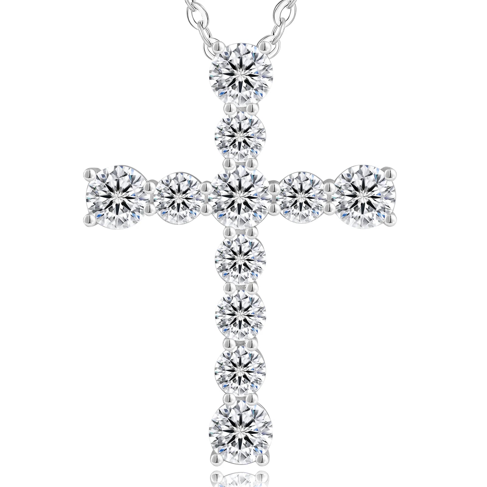 1.4ct Moissanite Diamond Cross -