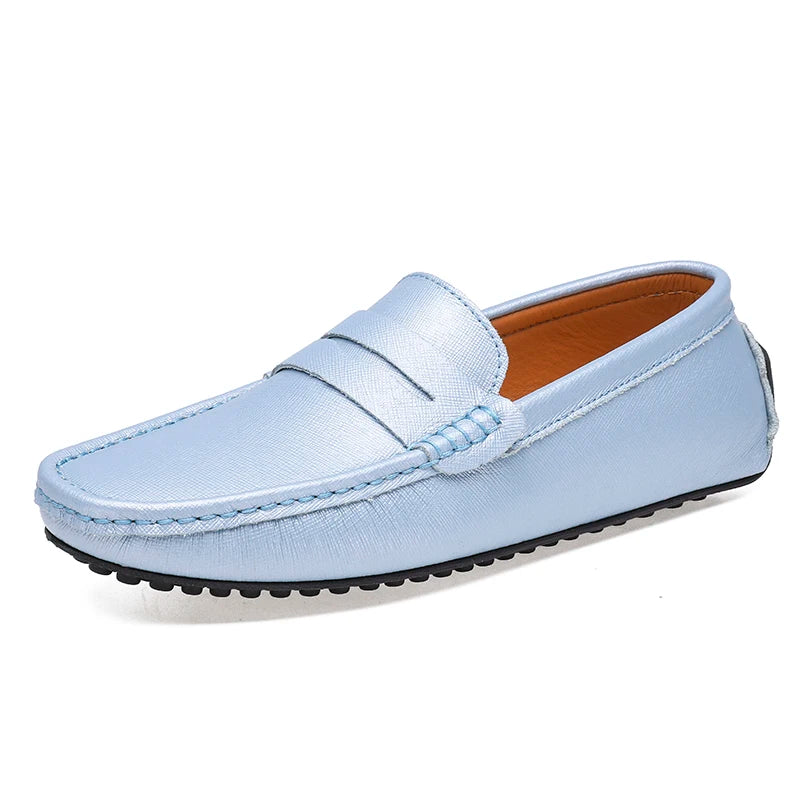 Leather Mocassines Slip Men's Shoes -
