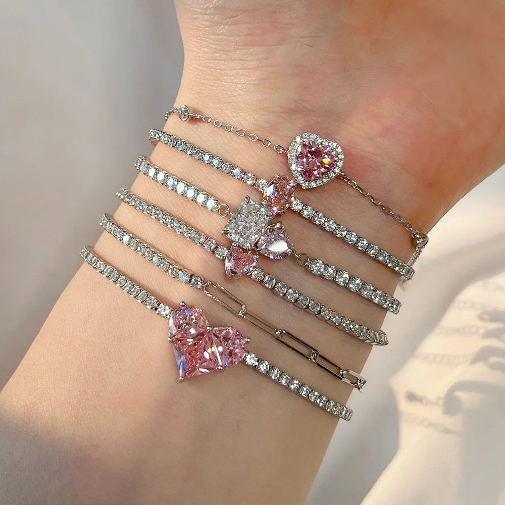 Sterling Silver Tennis Bracelet -