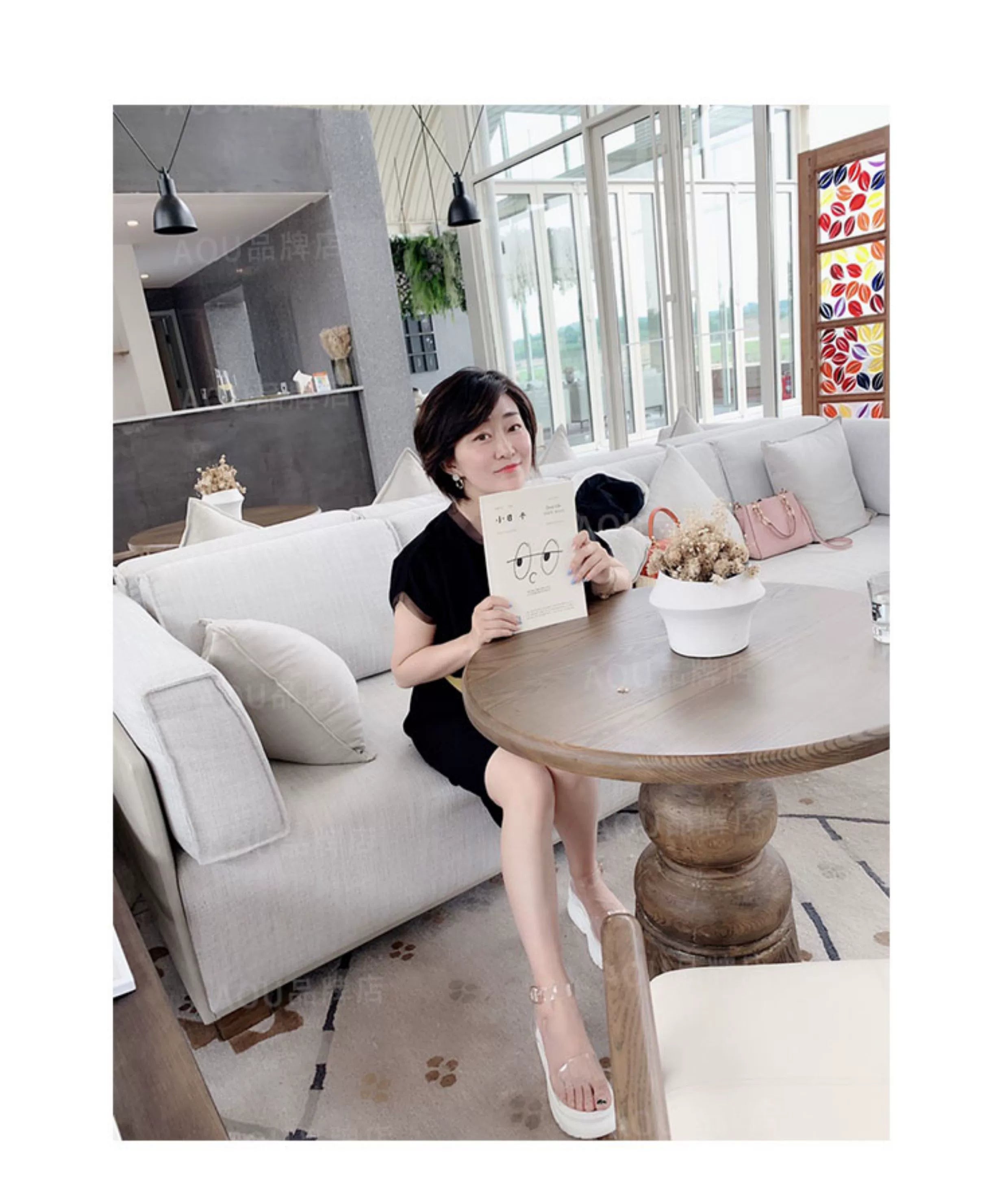 European Station 2025 Summer New Arrival Transparent Height Increasing Sandals Female Online Influencer Thick Sole Strap Platform Shoes Small Size Flats Sandals -