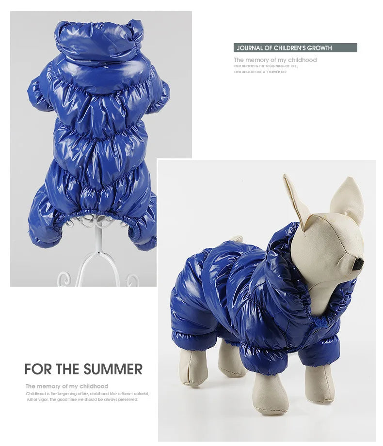Keep your furry friend warm and stylish in the winter with this dog jumpsuit romper—perfect for overall comfort and coziness! -