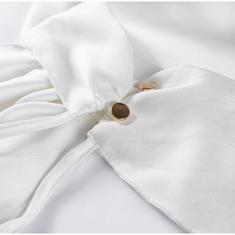 Elegant Ribbon Halter Dress -
