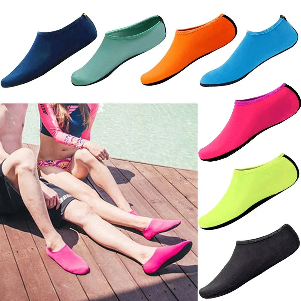 Unisex Water Non-Slip Sneaker Shoes Swimming Diving Socks Summer Aqua Beach Sandal Flat Shoe Seaside Socks Slipper for Men Women -
