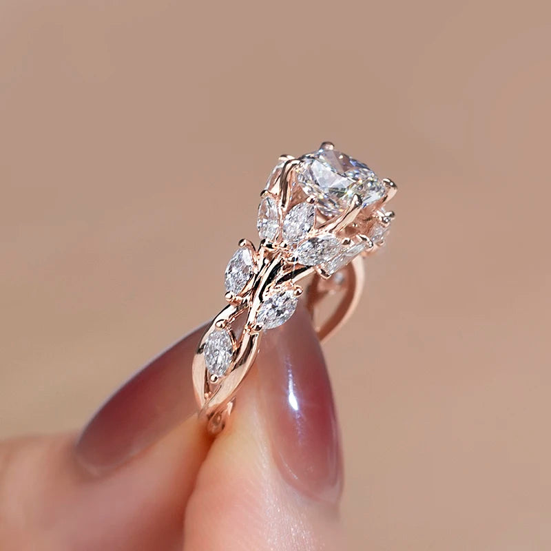 18k Gold 1.5ct E VVS Engagement Ring Style Lab Diamond -