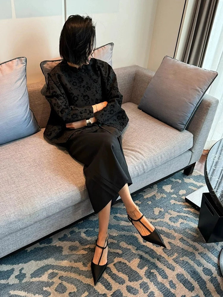 Brand Shoes for Women Sexy Pointed Toe Women's Sandals Comfortable Low Heel Trendy Sandal Simple Versatile Large Size Pumps -
