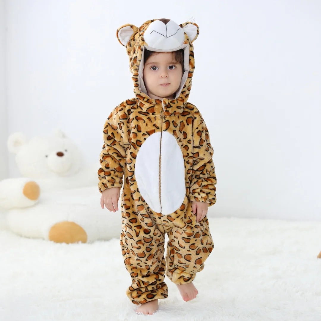 Dress your little one in these cute unisex infant pajamas featuring fun dinosaur and animal prints—perfect for cozy nights and playful days! -