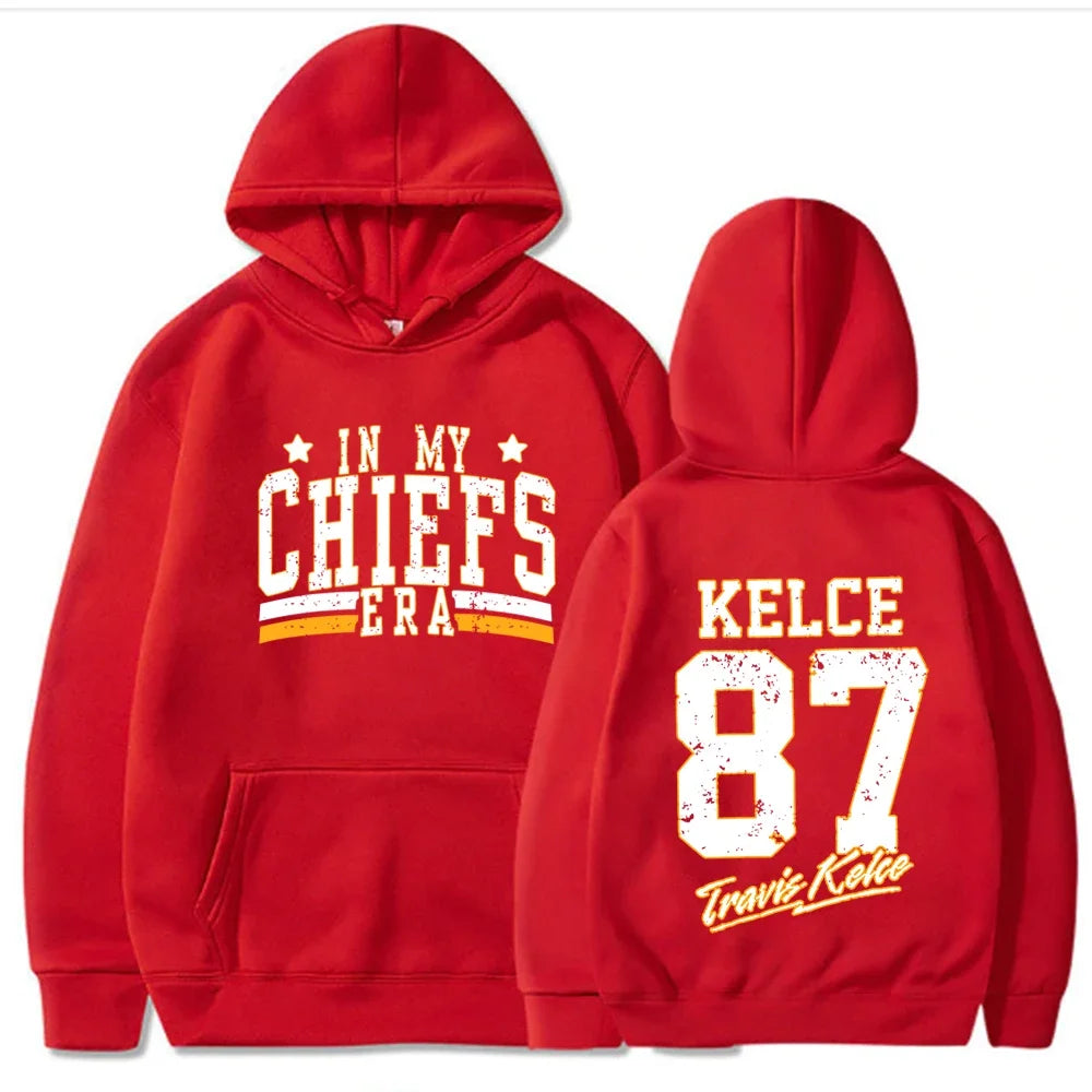 Chiefs Era Sweatshirt Kelce 87 -