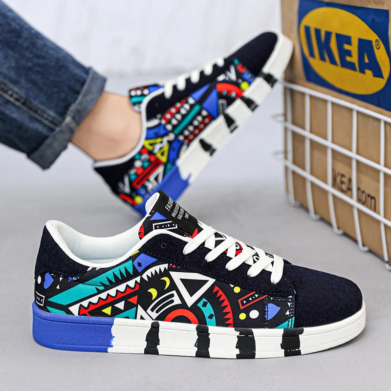 Men Flat Bottomed Shoes Fashion Popular with Colorful Outdoor Sneakers That Comfort Non Slip High-quality Fitness Leisure Shoes -
