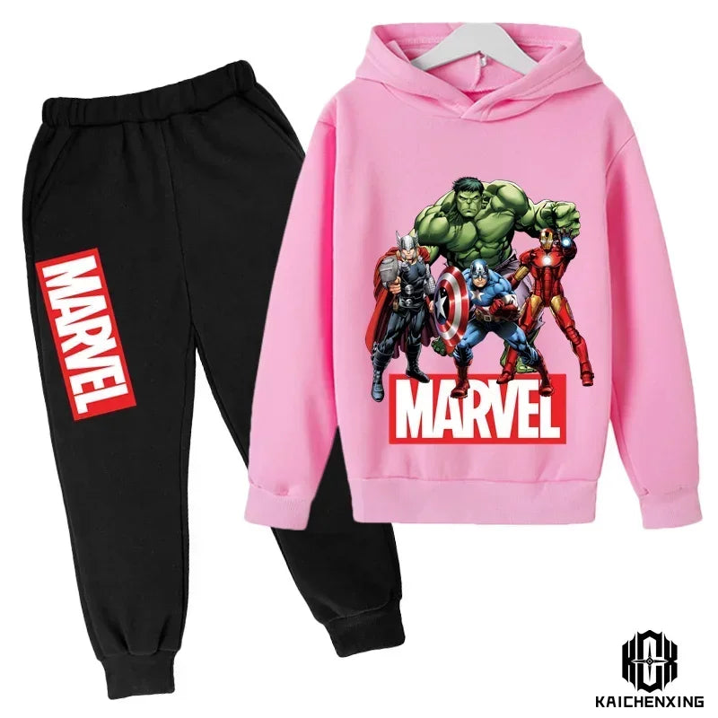 Marvel- Super Heros Hooded Pants Suit for Children -