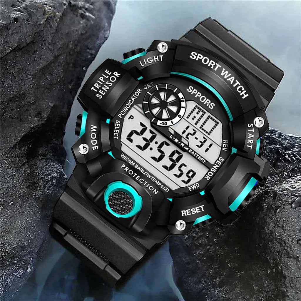 Fashion Men's Watch Sports Electronic Wristwatch -