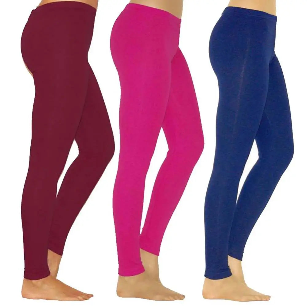 Achieve comfort and style with these milk silk leggings for women. Designed with a solid color and high waist, these stretchy leggings are perfect for a flattering fit and all-day wear! -