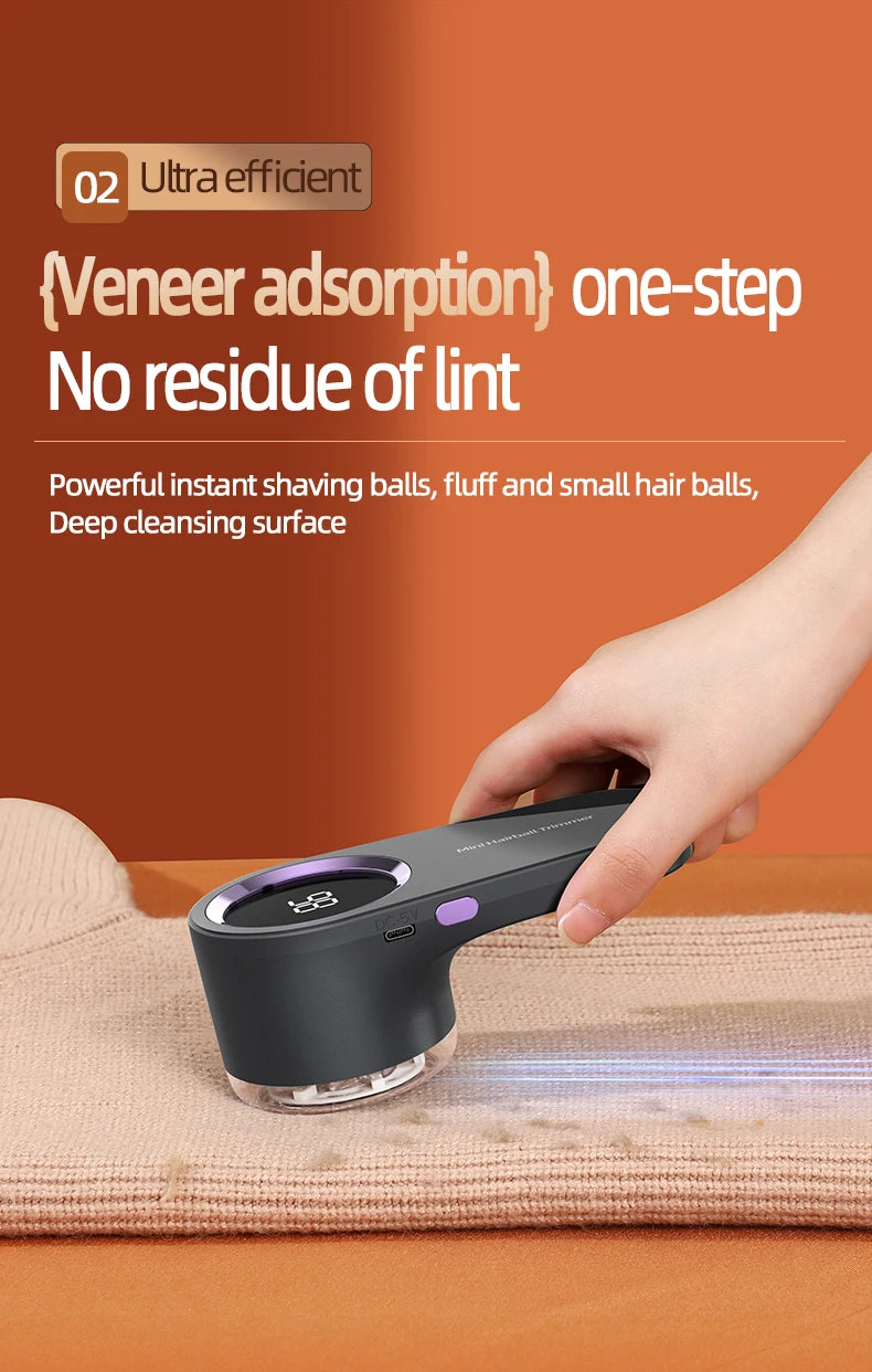 Keep your clothes and fabrics looking fresh and lint-free with this USB charging electric lint remover. Say goodbye to lint and fuzz for a clean and polished appearance! -