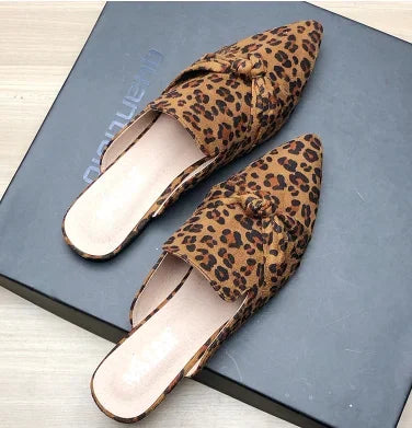 Female Simple Sewing Plain Shoes Outdoor Pointy Toe Slides Camel Blue Soft Sole Wide Fitting 48-33 2022 New Arrivals De Mujer -