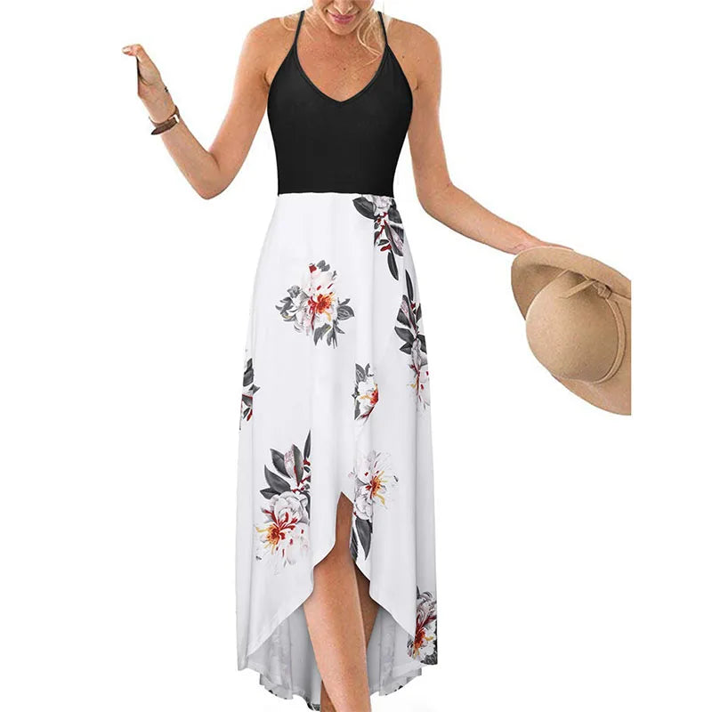 Casual Printed Summer Long Dress -