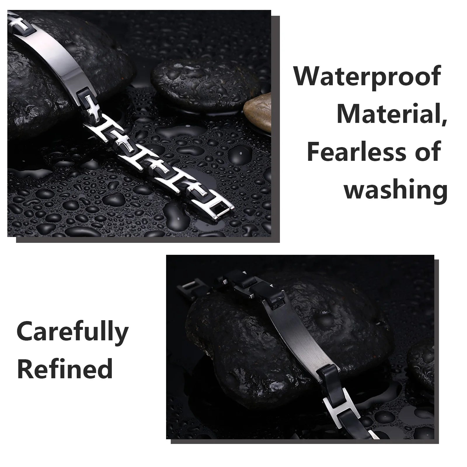 Christian Black Faith Cross Bracelets -
