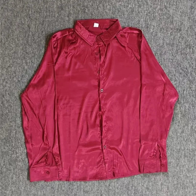 Men's Satin Silk Shirts -