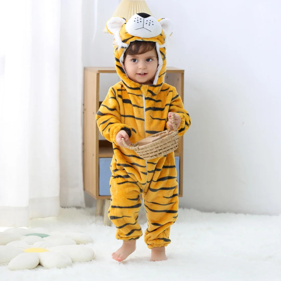 Dress your little one in these cute unisex infant pajamas featuring fun dinosaur and animal prints—perfect for cozy nights and playful days! -