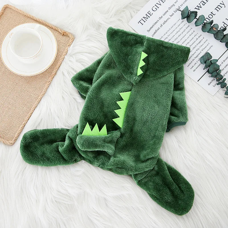 Keep your furry friend warm and cozy with these soft fleece dog jumpsuits—perfect for providing comfort and warmth during colder days! -