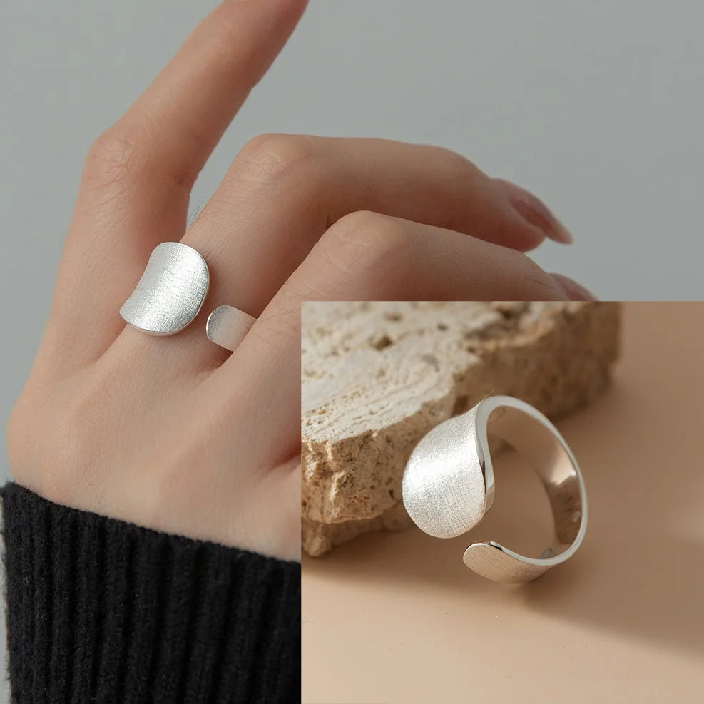 Sterling Silver Hollow Out Rings -