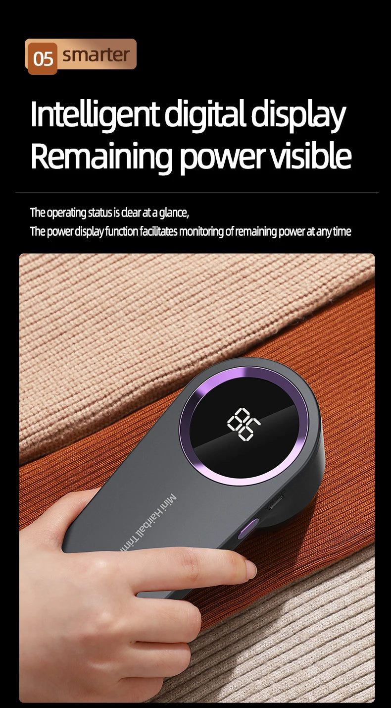 Keep your clothes and fabrics looking fresh and lint-free with this USB charging electric lint remover. Say goodbye to lint and fuzz for a clean and polished appearance! -