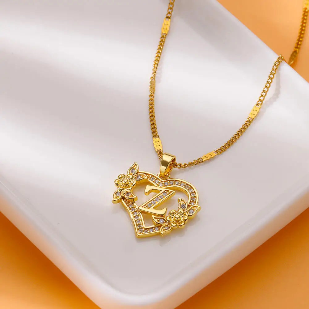 Initial Letter Necklaces -