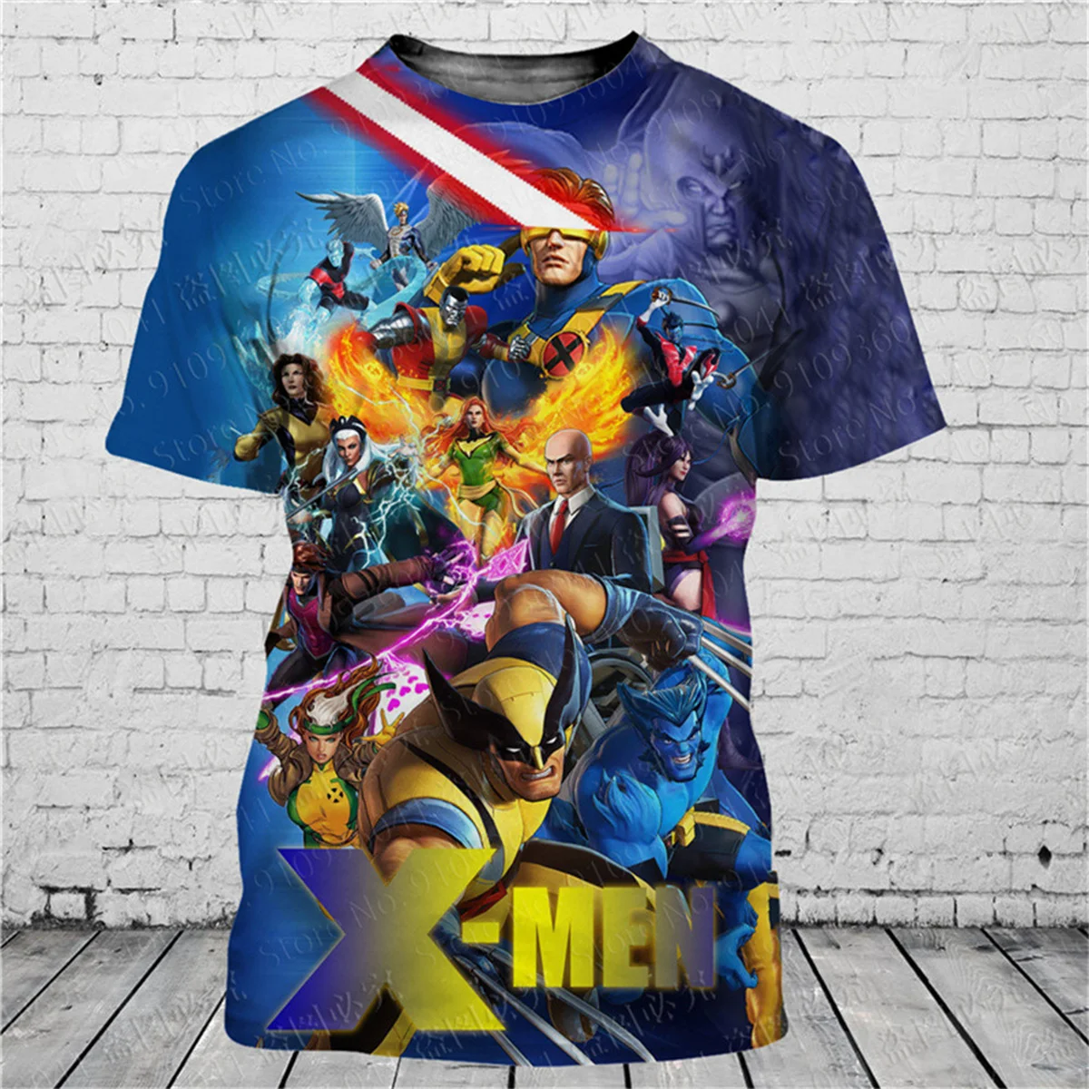 Fashionable men's 3D T-shirt (MARVEL) -